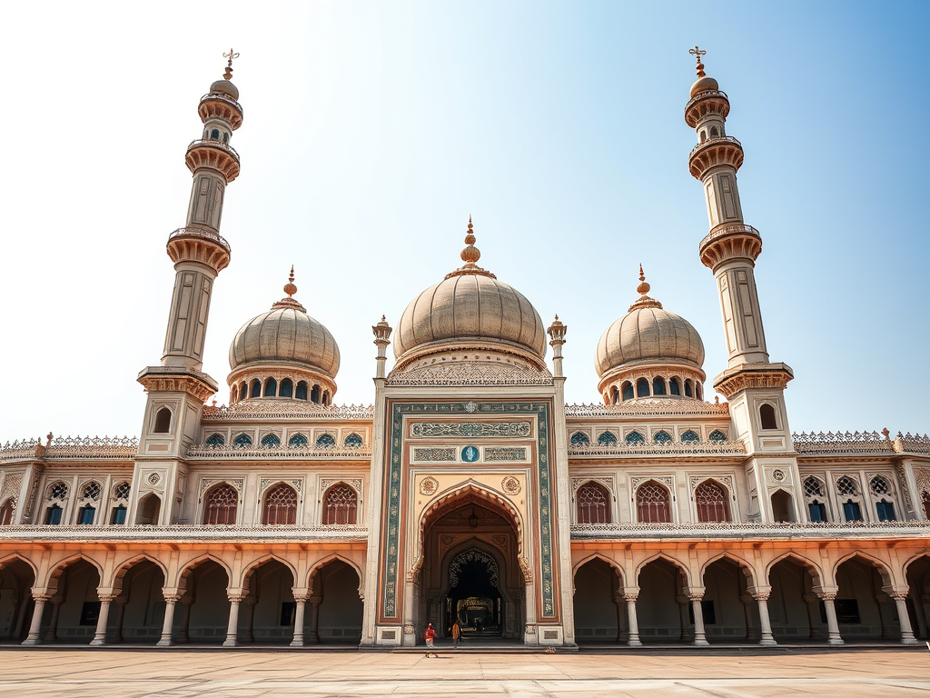 Mecca Masjid Hyderabad - Bharat ki sabse purani aur badi masjidon me se ek, jo Mughal architecture aur Islamic virasat ka pratik hai.